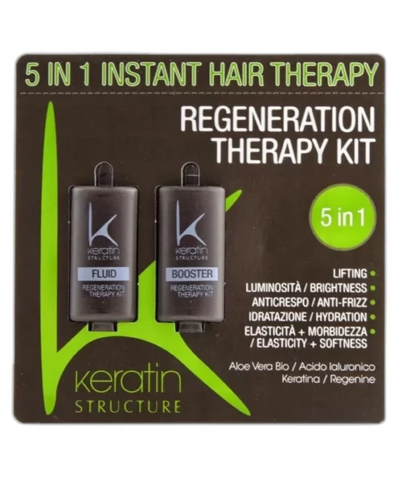 KERATIN STRUCTURE REGENERATION THERAPY KIT - FLUIDO + BOOSTER - KERATIN STRUCTURE