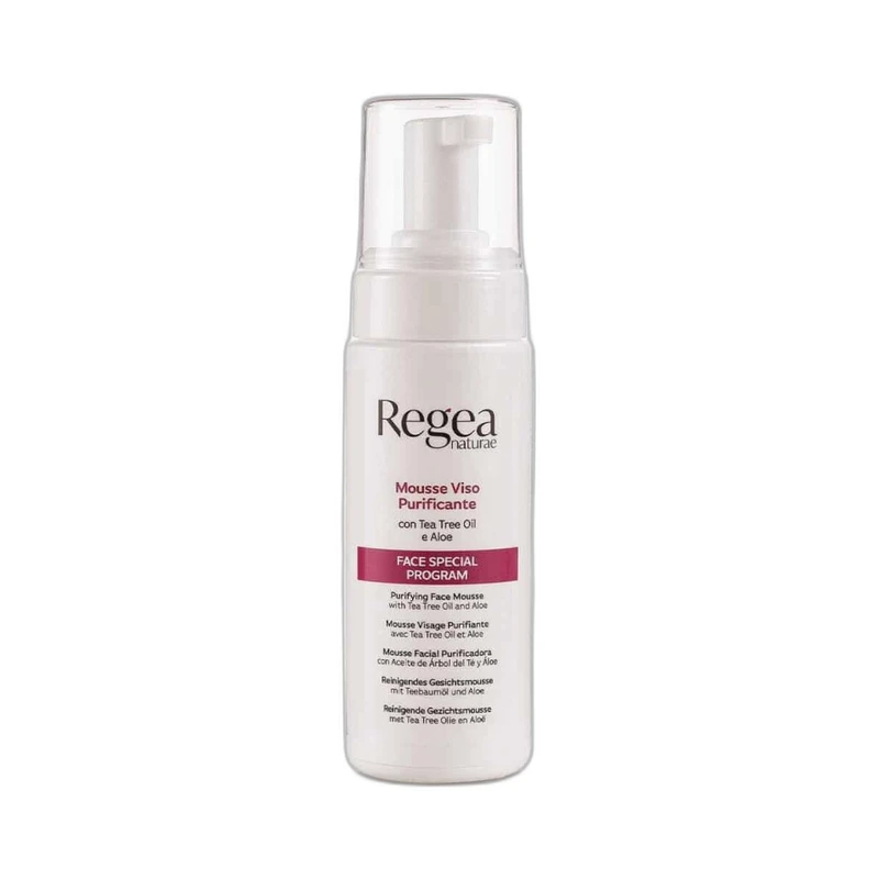 Mousse viso purificantecon Tea Tree Oil e Aloe - REGEA NATURAE
