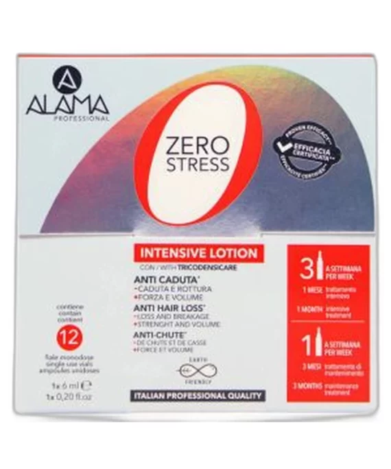 ZERO STRESS LOZIONE ANTICADUTA 12X6 - Alama Professional